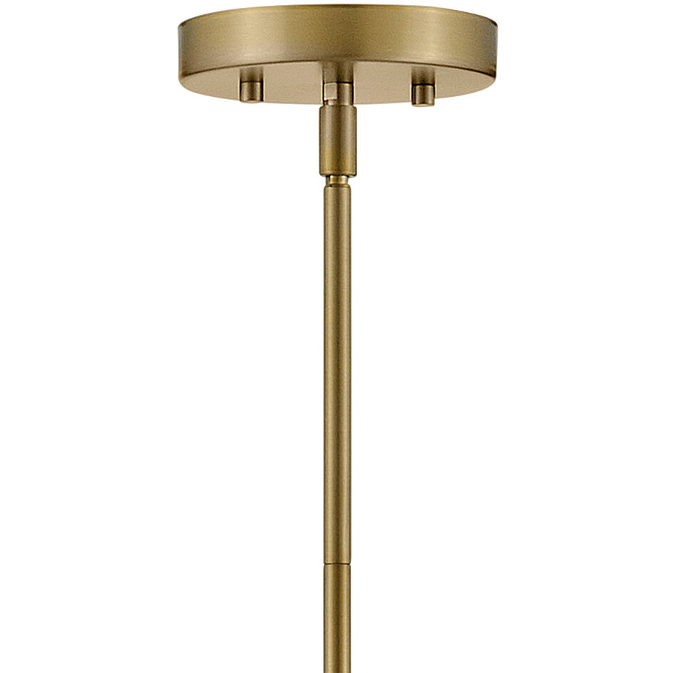 Shea LED 28 inch Lacquered Brass Chandelier Ceiling Light