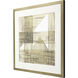 Welded Mesh Brown and Metallic and Neutral and White Framed Art
