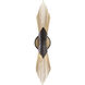 Aristocrat 2 Light 4.5 inch Dark Bronze and French Gold Wall Sconce Wall Light