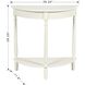 Tinsle 28.25 X 11.8 inch Farmhouse White Console Table