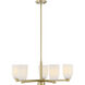 Baldwin 5 Light 28 inch Noble Brass Chandelier Ceiling Light, Essentials