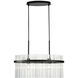 Ava 2 Light 23.6 inch Black Chandelier Ceiling Light