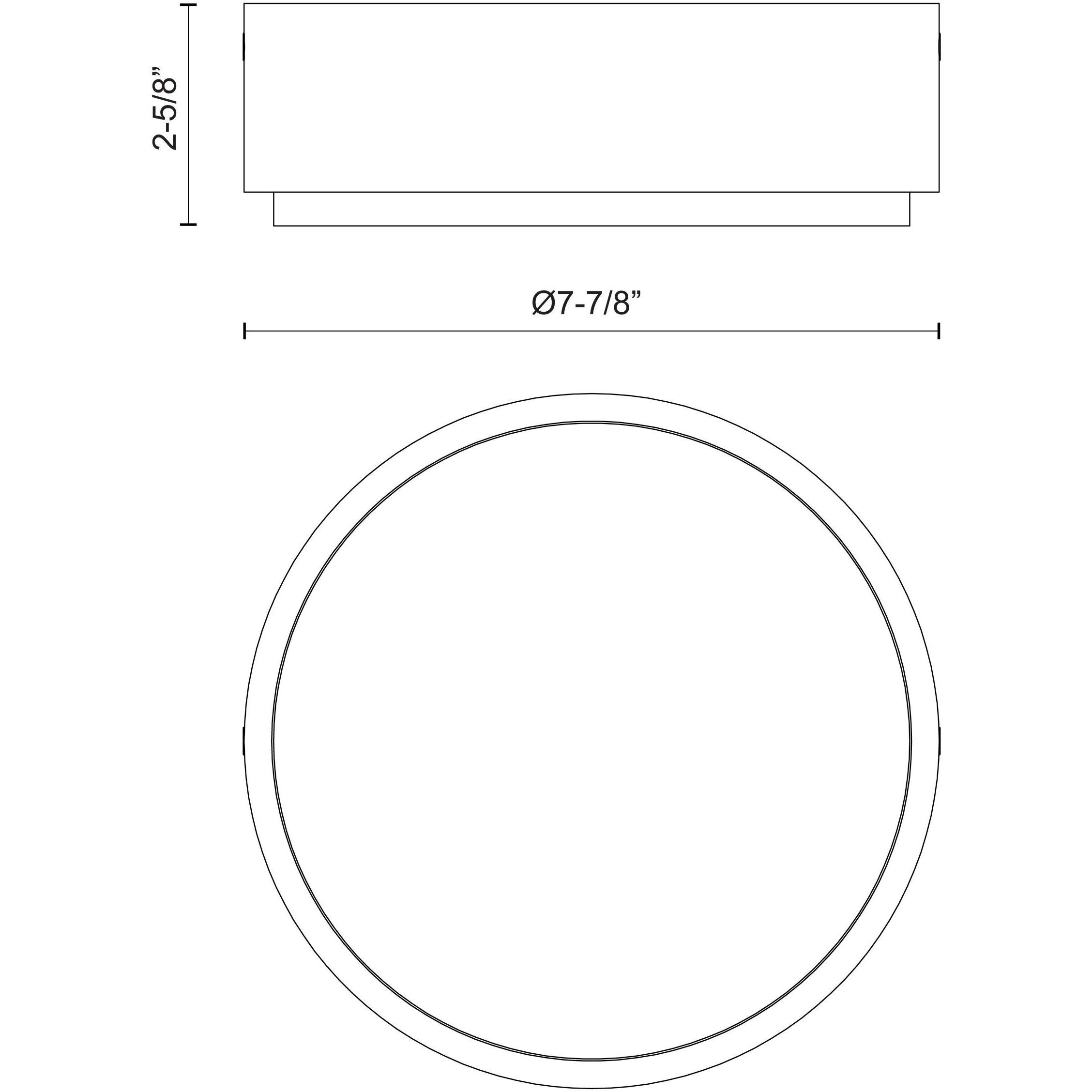 Blanco LED 7.88 inch Urban Bronze Flush Mount Ceiling Light