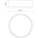 Blanco LED 7.88 inch Urban Bronze Flush Mount Ceiling Light in Urban Bronze and Alabaster
