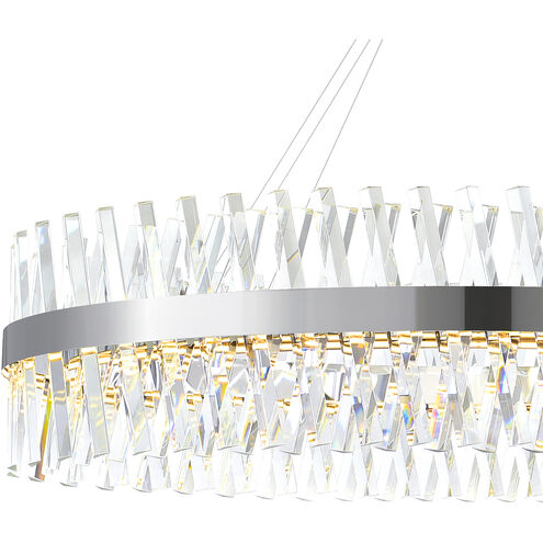 Glace LED 52 inch Chrome Chandelier Ceiling Light