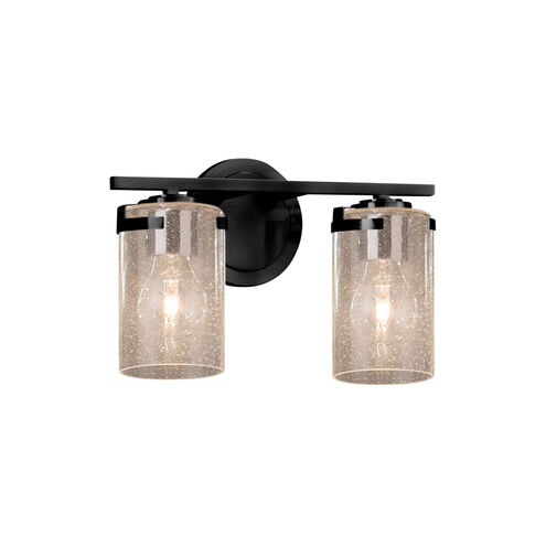 Fusion 13.75 inch Matte Black Bath Bar Wall Light