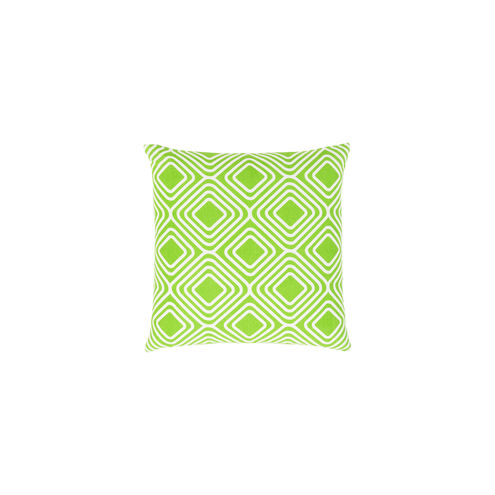 Miranda 18 X 18 inch Grass Green and White Throw Pillow