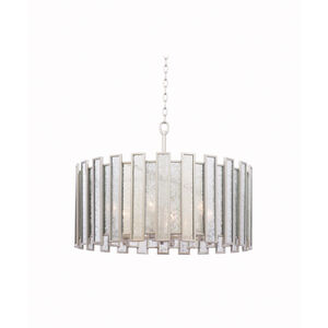 Palisade 6 Light 27 inch Tarnished Silver Pendant Ceiling Light