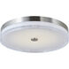 Iris LED 20 inch Brushed Nickel Flush Mount Ceiling Light