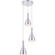 Aiken 3 Light 14 inch Burnished Nickel Pendant Ceiling Light