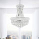 Empire 8 Light 18 inch Chrome Down Chandelier Ceiling Light