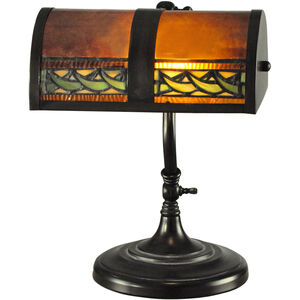 Evelyn 14 inch 60.00 watt Mica Bronze Desk Lamp Portable Light