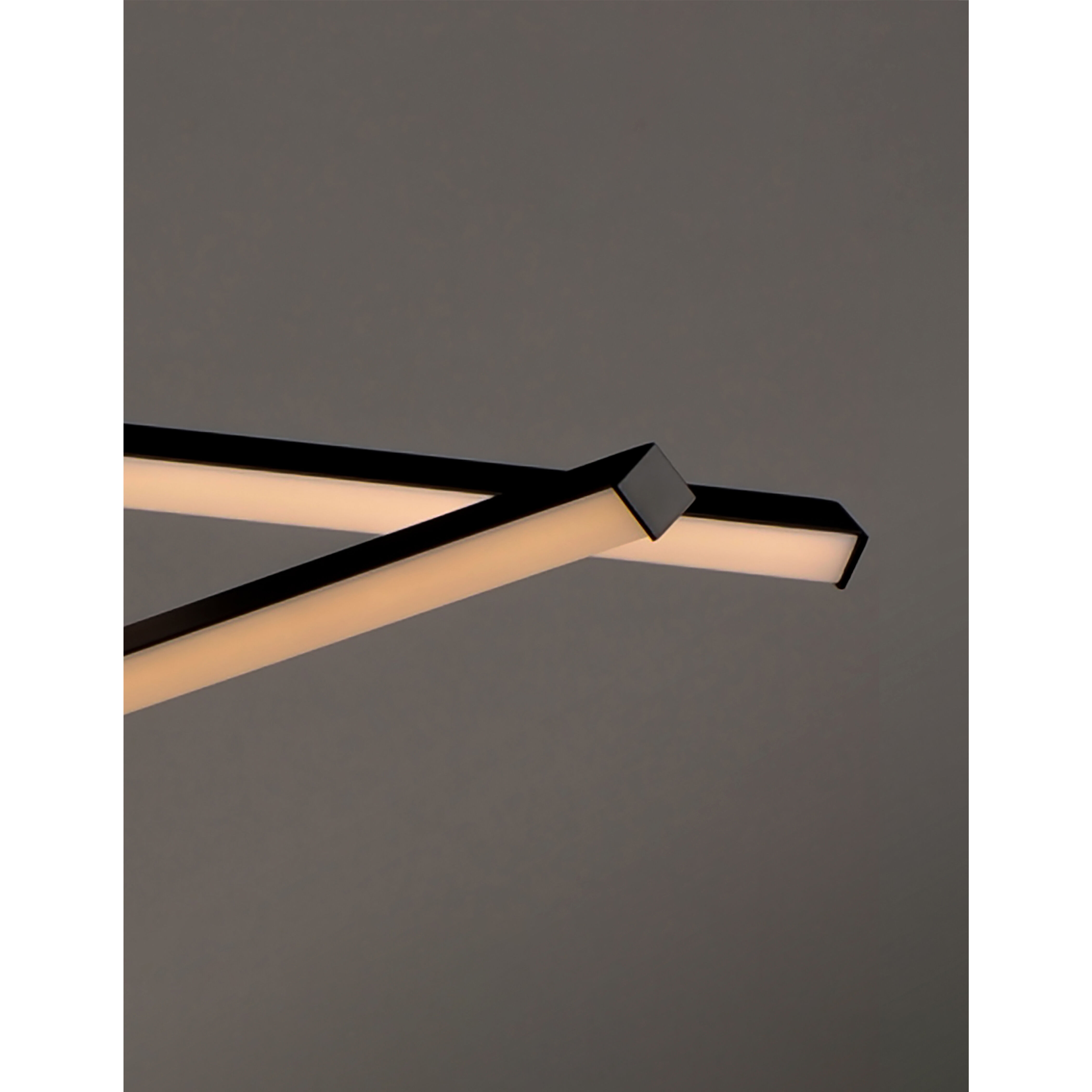 Hover LED 47.5 inch Black Multi-Light Pendant Ceiling Light