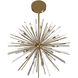 Palisades Ave. 18 Light 60 inch Aged Brass with Champagne Glass Chandelier Ceiling Light