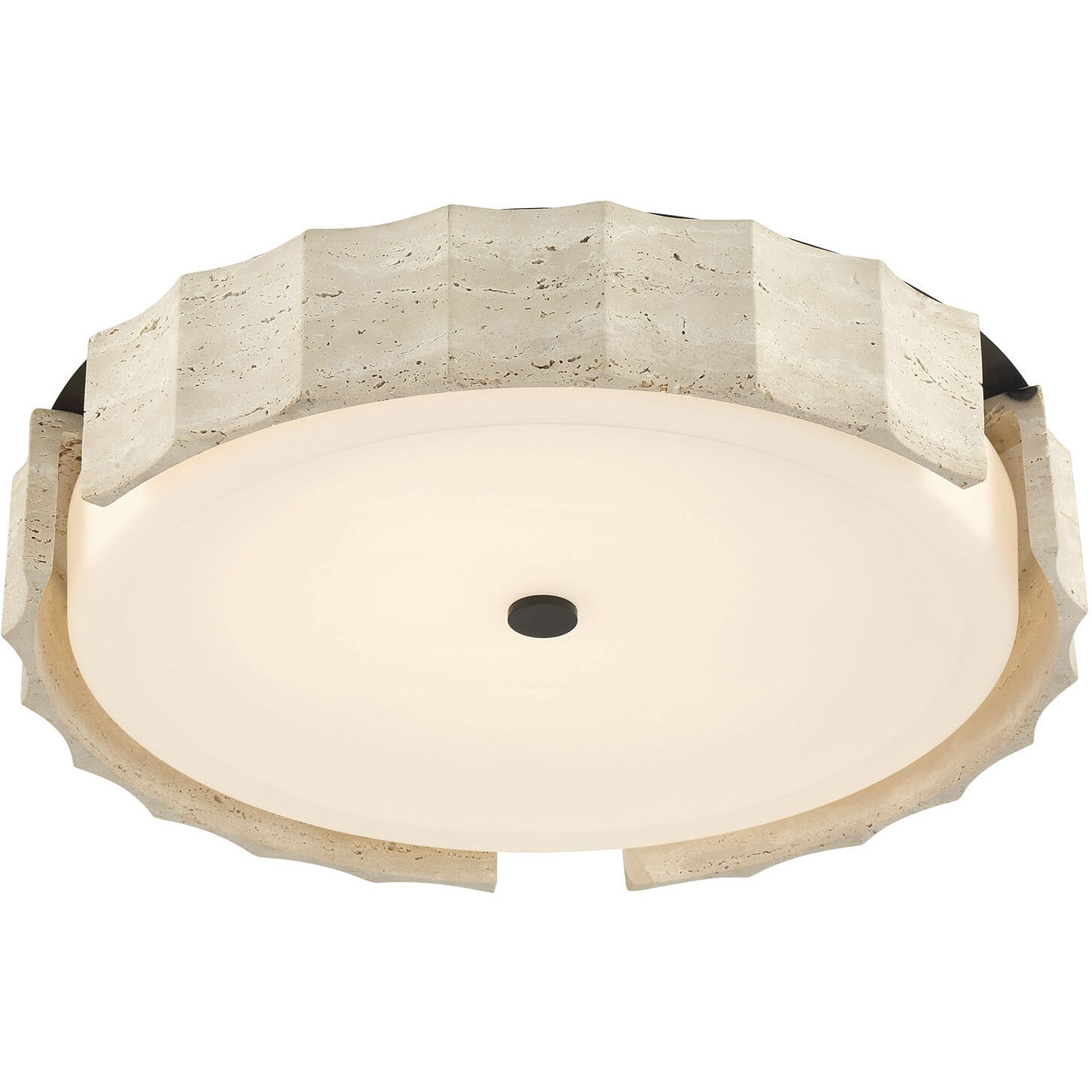 Roslington LED 23.75 inch Matte Black Flush Mount Ceiling Light