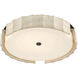 Roslington LED 23.75 inch Matte Black Flush Mount Ceiling Light