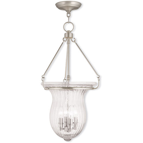 Andover 4 Light 14 inch Brushed Nickel Pendant Ceiling Light