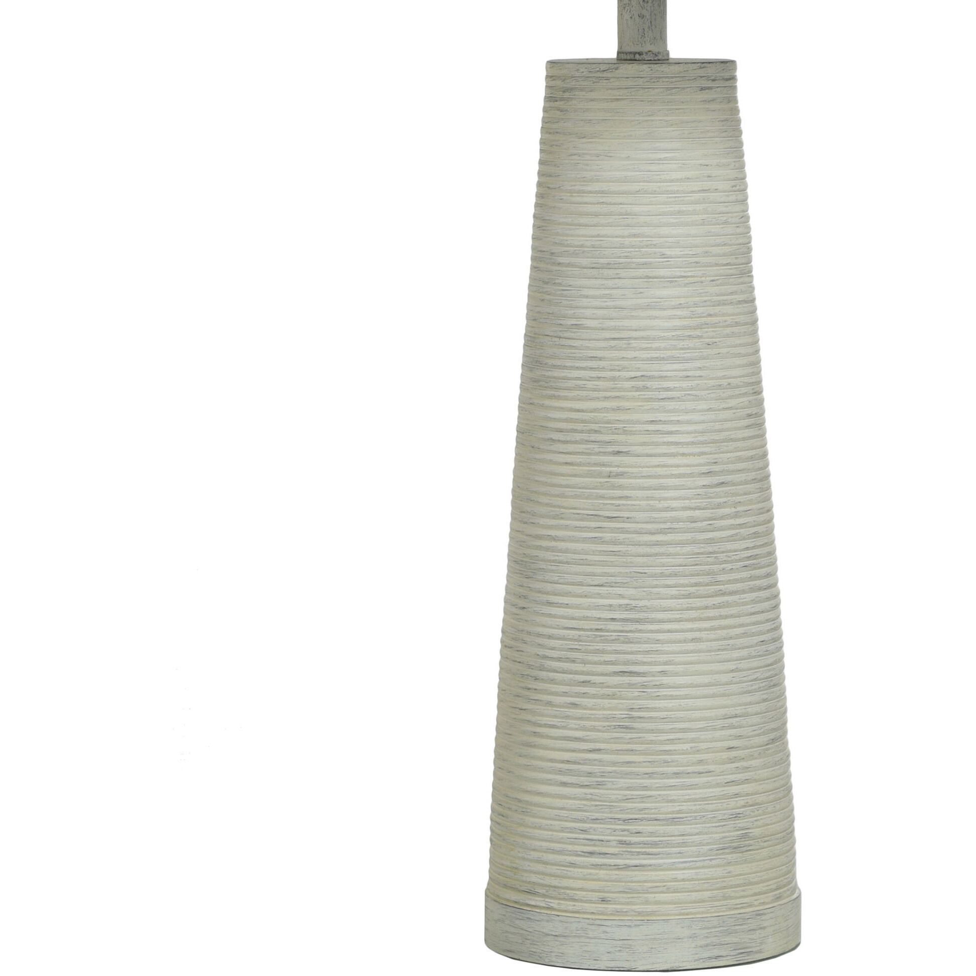 Conical 31.5 inch 150.00 watt White Washed Table Lamp Portable Light