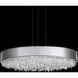 Signature Eclyptix LED 28.8 inch Polished Stainless Steel Pendant Ceiling Light in Wavy Layout, Silver, Wavy Layout