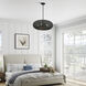 Deluna 5 Light 22 inch Black Pendant Chandelier Ceiling Light