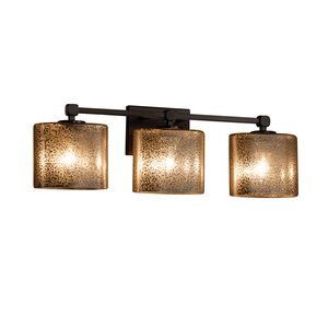 Fusion 3 Light 23.5 inch Polished Chrome Vanity Light Wall Light in Rectangle, Incandescent, Mercury Fusion