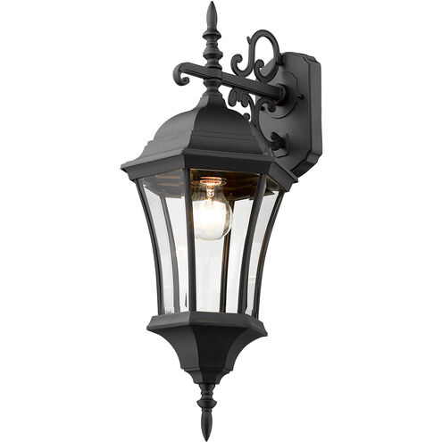 Wakefield 1 Light 24 inch Black Outdoor Wall Light