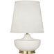 Michael Berman Nolan 27.5 inch 150.00 watt Matte Lily Table Lamp Portable Light in Modern Brass
