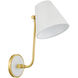 Georgann 1 Light 7 inch Aged Brass/Soft White Wall Sconce Wall Light