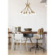 Lucca 6 Light 23 inch Brass Pendant Ceiling Light
