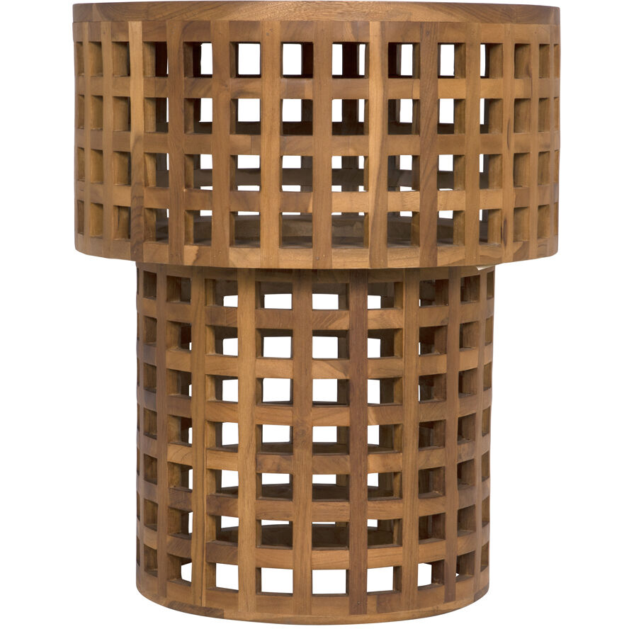 Flynn 24.5 X 20 inch Clear Coat Flat Side Table