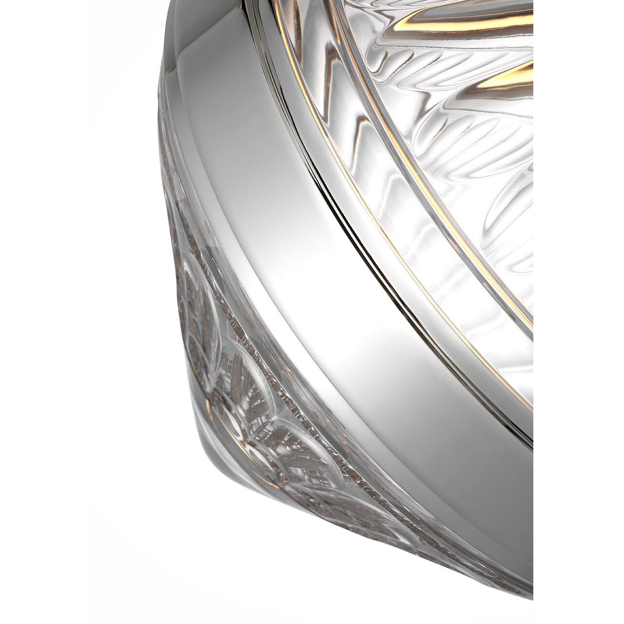 Waterford Copper Coast LED 15 inch Polished Nickel Olive Cut Pendant Ceiling Light