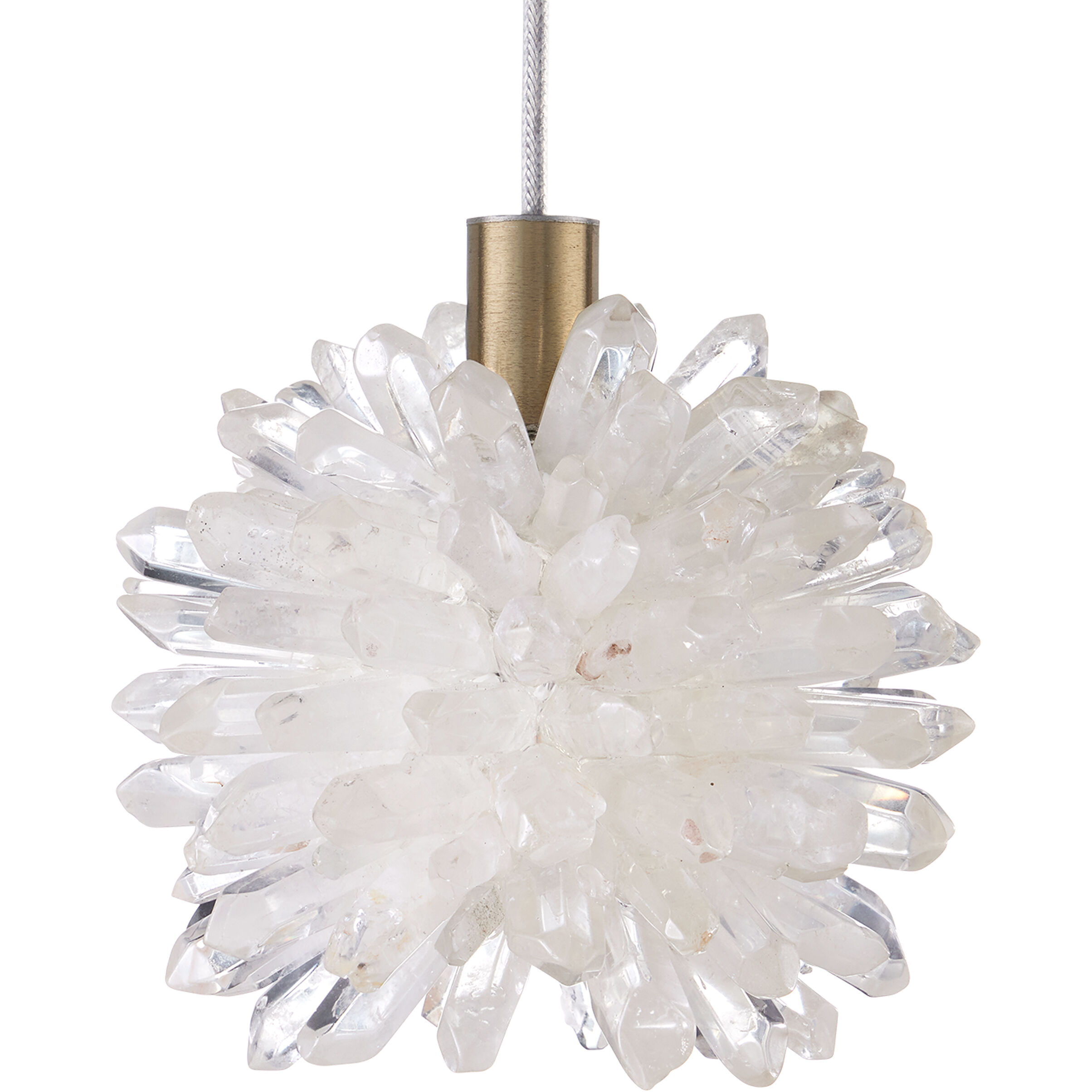 Purity 1 Light 5.5 inch Natural/Brass Pendant Ceiling Light