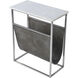 Koler Marble & Leather End or Side Table