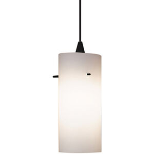 Contemporary 1 Light 5 inch Black Pendant Ceiling Light in 100, White (Contemporary), Canopy Mount PLD