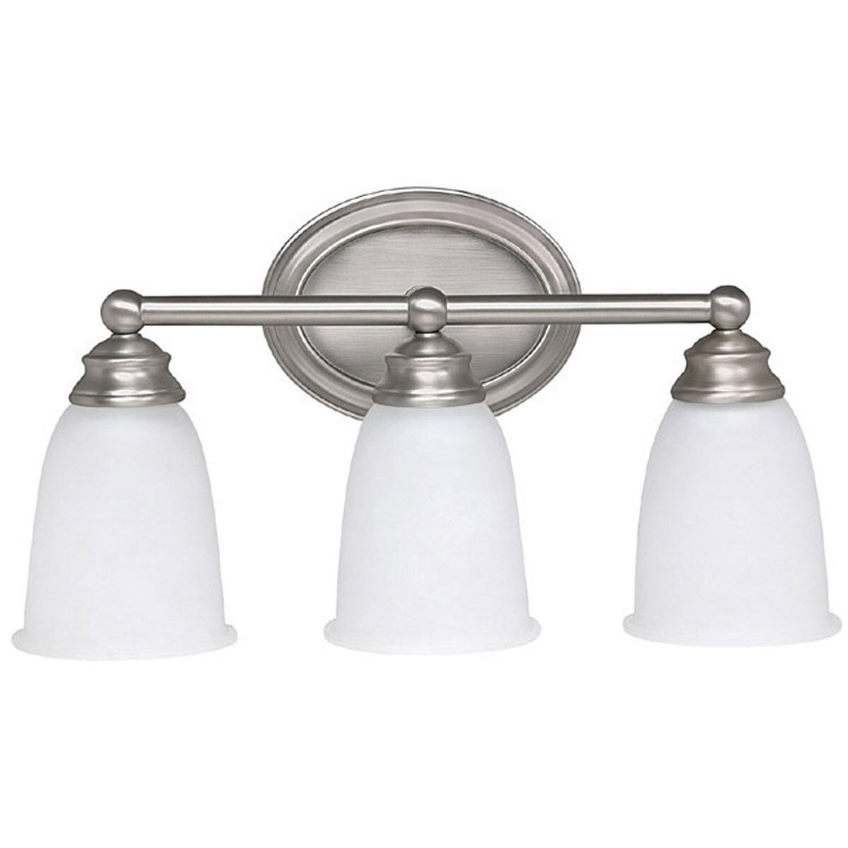 Booker 3 Light 16.75 inch Matte Nickel Vanity Light Wall Light