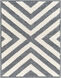 Rodos 84 X 63 inch Grey Rug, Rectangle