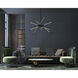 Oskil LED 43 inch Black Chandelier Ceiling Light
