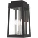 Oslo 3 Light 16 inch Black Outdoor Wall Lantern