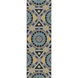 Kaleidoscope 96 X 30 inch Medium Gray, Emerald, Wheat, Navy Rug