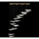 Volo 8 Light 60.5 inch Gold Pendant Ceiling Light
