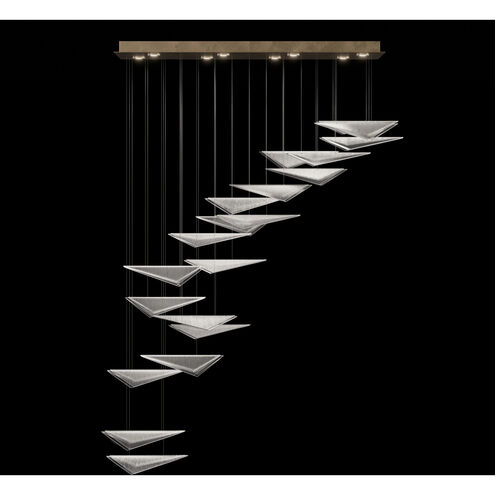 Volo 8 Light 60.5 inch Gold Pendant Ceiling Light