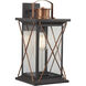Barlowe 1 Light 19 inch Antique Bronze Outdoor Wall Lantern, Large