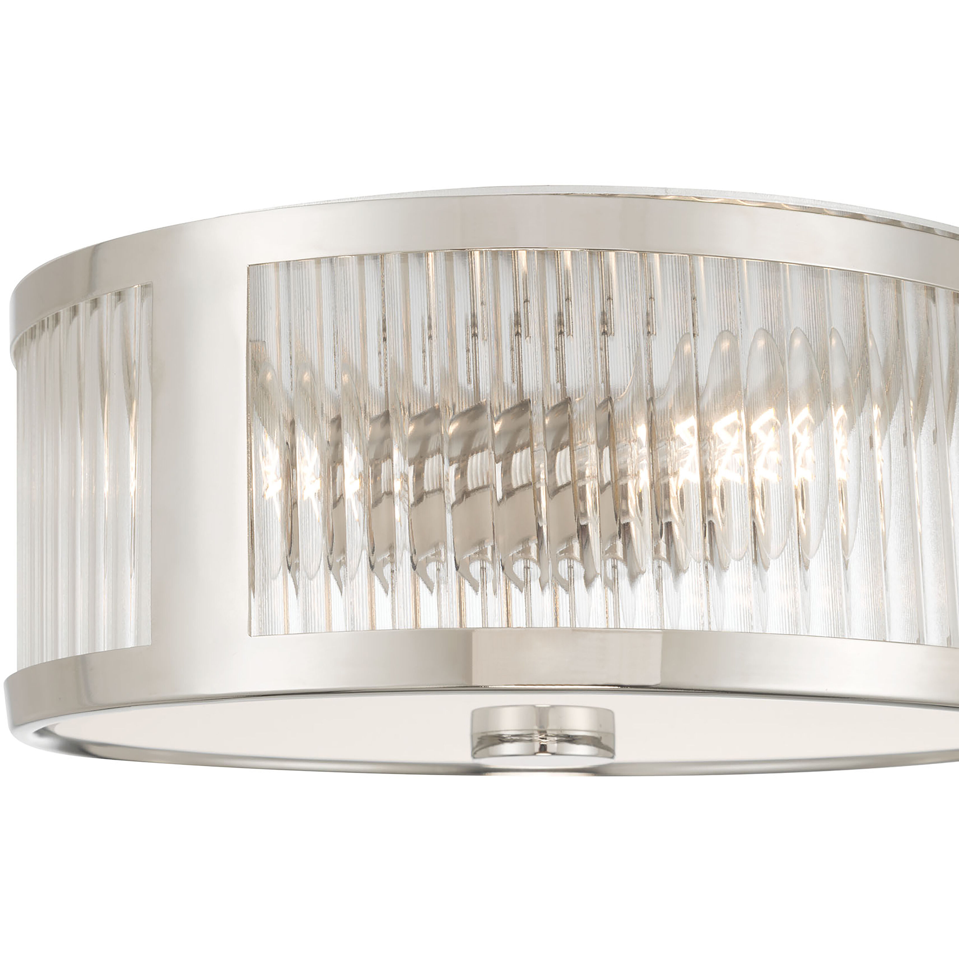Ardezia 3 Light 11.75 inch Polished Nickel Flush Mount Ceiling Light