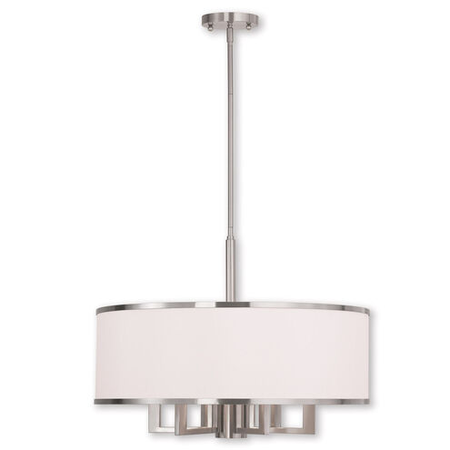 Park Ridge 6 Light 24 inch Brushed Nickel Chandelier Ceiling Light