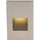 LEDme Step and Wall Lights 277 3.9 watt Brushed Nickel Step Light in Amber, LED, 41.62 inch