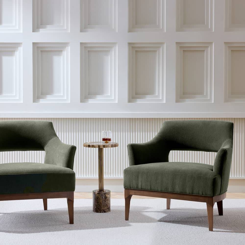 Laurette Pine and Dark Walnut Chair