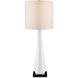 La Porta 32.5 inch 150.00 watt Glossy White and Black Table Lamp Portable Light