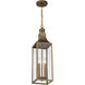 Lancaster 2 Light 7 inch Atlas Bronze Outdoor Hanging Lantern