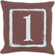 Big Kid Blocks 18 inch Aqua, Dark Brown Pillow Kit
