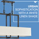 Hampton 4 Light 42 inch Buckeye Bronze Indoor Linear Chandelier Ceiling Light
